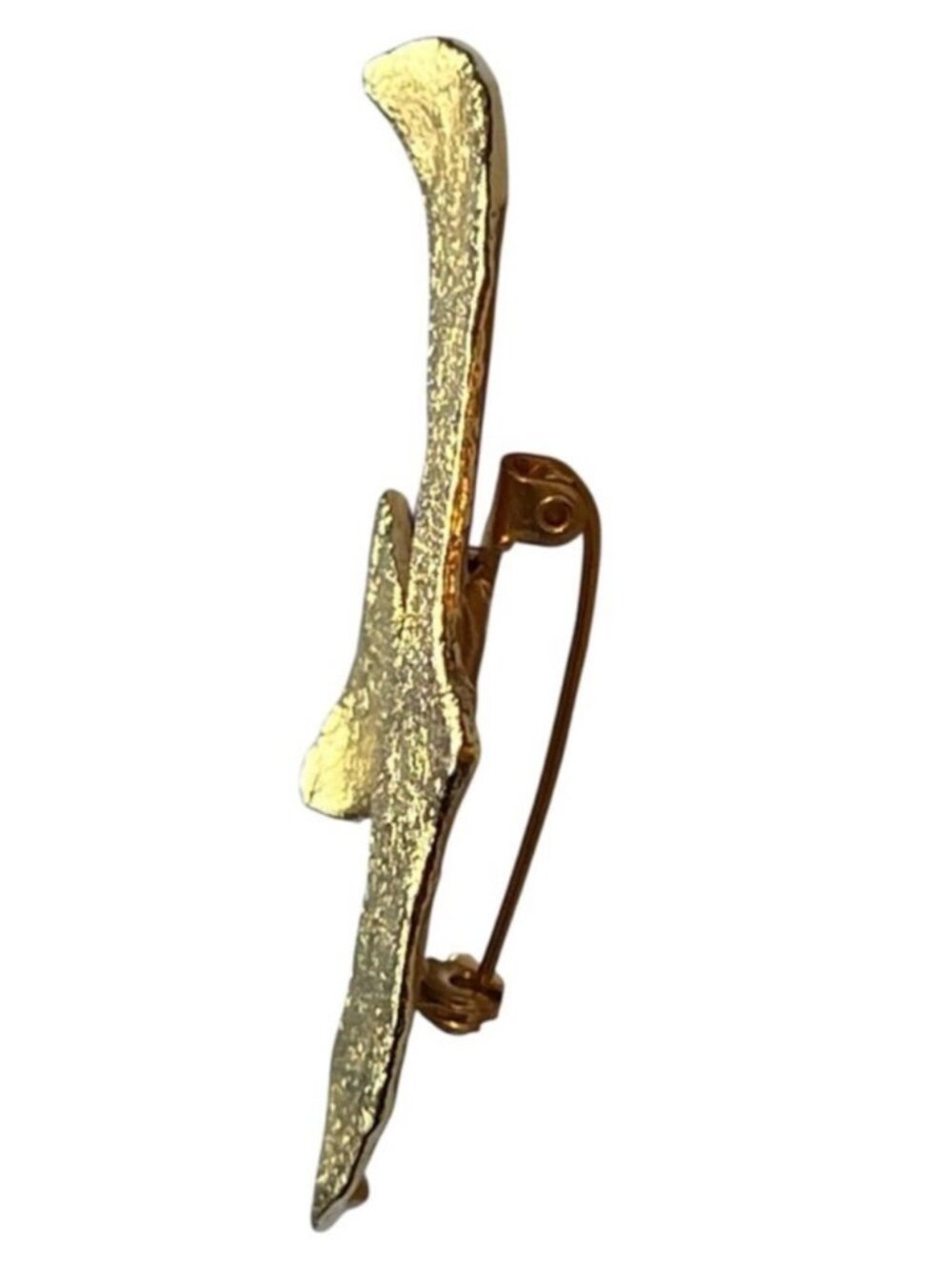 Vintage Brooch Cecile Jeanne Paris Jewelry Gold Pin Dove Art 24K Statement Bird - Picture 6 of 14